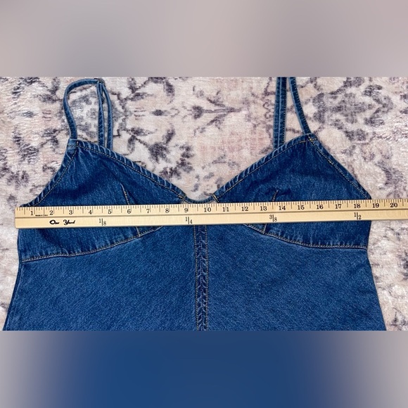 NWT Princess Polly Arwen Denim Mini Dress Blue Size 12 - Picture 10 of 11